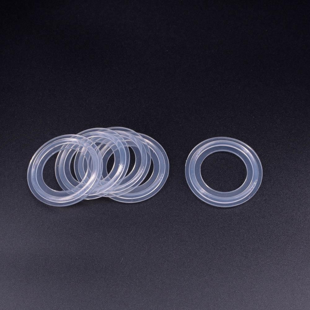 5 PC 38mm 0.5" 0.75" 1" 1.5" 2" 2.5" 3" 4" Tri Clamp Sanitary Transparent Silicone Sealing Gasket Strip Ring Homebrew Food Grade