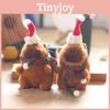 Charming Miniature Capybara Plush Toy Keychain 14cm Perfect For Holiday Cheer