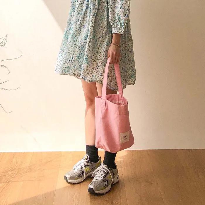 [Agnes Project] Peanut Tote Bag_Pink
