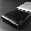 Herren Geldbörse Echtes Leder Herren Geldbörsen Premium Produkt Echtes Rindsleder Geldbörsen für Mann Kurz Schwarz Walet Portefeuille Homme