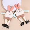 Patchwork Long Legs Rabbit Plush Keychain & Bag Charm