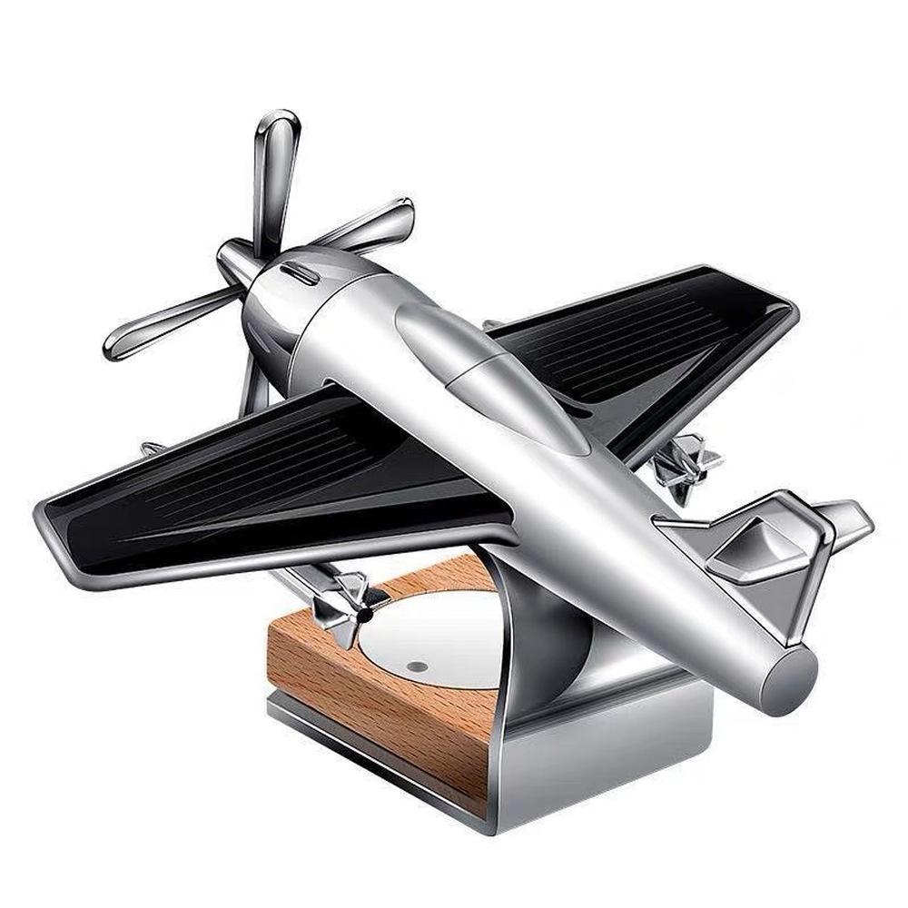 Can Turn When There Is Sunlight Solar Energy Airplane Car Perfume Decoration Interesting Ornaments Interior Decorations Toys