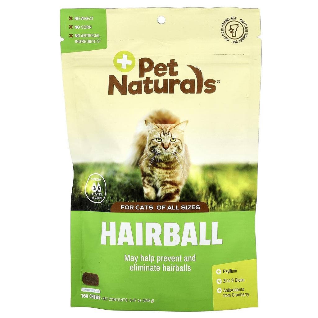 Hairball, For All Sizes Cats, 160 Chews, 240G (8.47Oz)