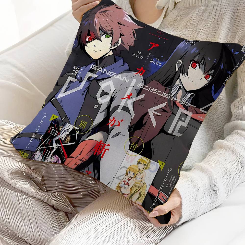 Japanese Anime Akame Ga KILL Personalized Picture Text Home Decorative Pillows Household Gifts 45x45cm