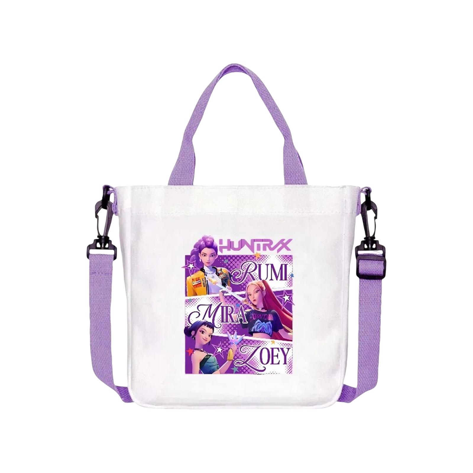 

Плакат женской группы, напечатанный на холщовой сумке, стиль для фанатов, сумка на молнии для поддержки, женская сумка One Size