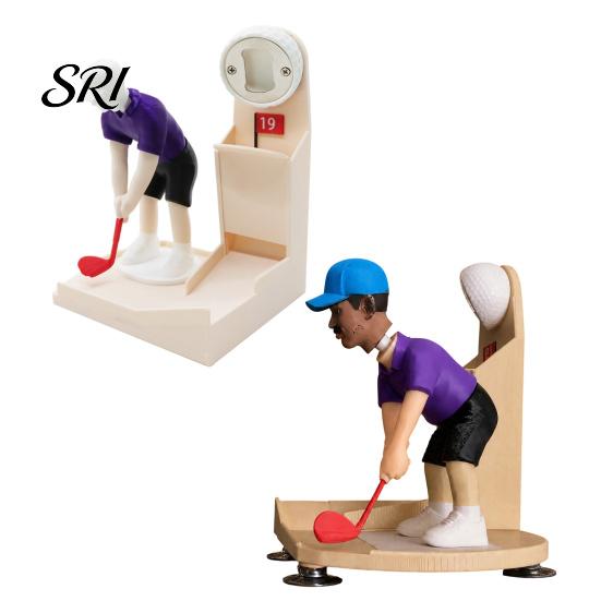 Party Flaschenöffner Golfschwung Bierfreund, Golfer Öffner, Thematisches Barspiel für Freunde Spaßige Partys Man Cave Heimisches Trinken Erwachsene