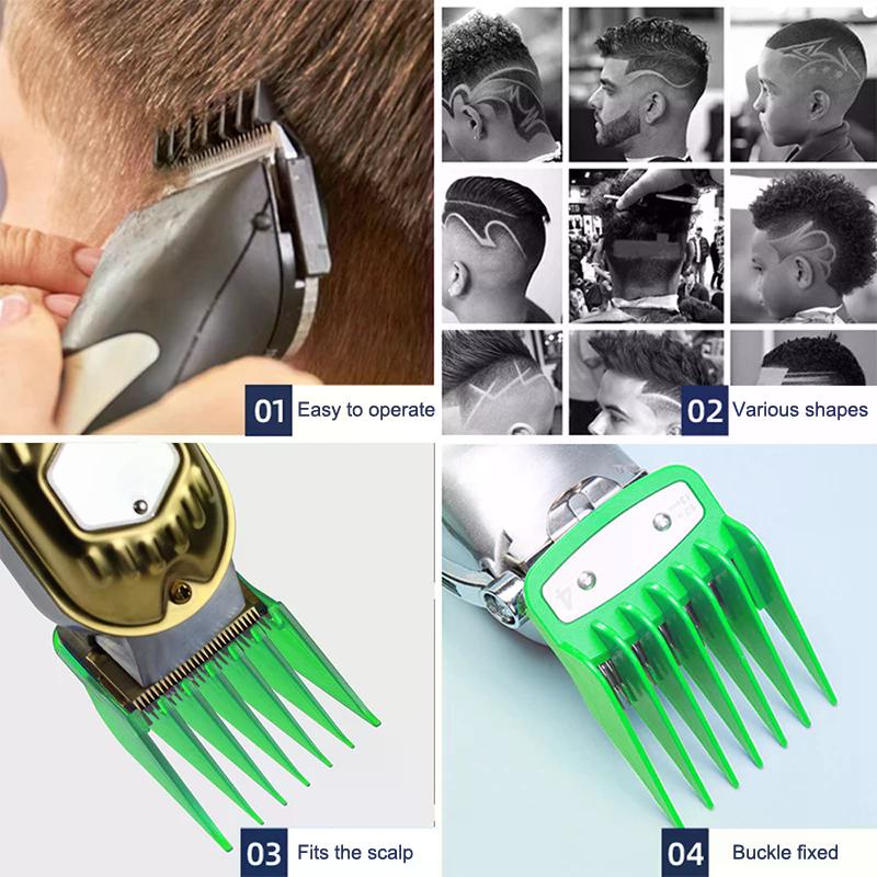 4/8Pcs Professional Barber Hair Clipper Guide Combs For Trimmer Attachment Hair Cutting Guide Replacement Set Limited Comb Salon
