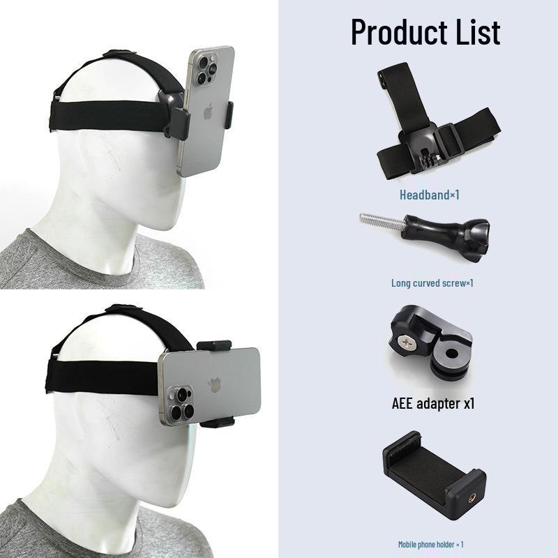 

Hands-Free Headband for Mobile Phone - Perfect for TikTok, FPV Shooting, Unboxing, and Live Streaming