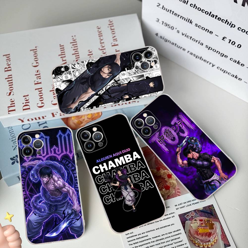 J-Jujutsu Toji Kaisen F-Fushiguro Per iPhone 17 16 16e 15 14 13 12 11 Pro Max Mini Plus Custodia per Telefono
