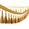 1M Frangia con Nappe e Perline per Tende, Bordino da Cucito, Treccia, Stile Boho, Rivestimenti, Fai da Te, Bordino in Pizzo, Frange, Accessori per Tende