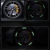 20pcs Car Wheel Reflective Colorful Laser Luminous Tire Anti-collision Stickers Personalized Creative Motorcycle Electric Car Stickers