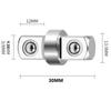 Wrench Extension Rod 1.18"x0.55" Chrome Vanadium Steel 3/8 Double-Head Hex Socket Wrench Adapter Driver Conversion Tool