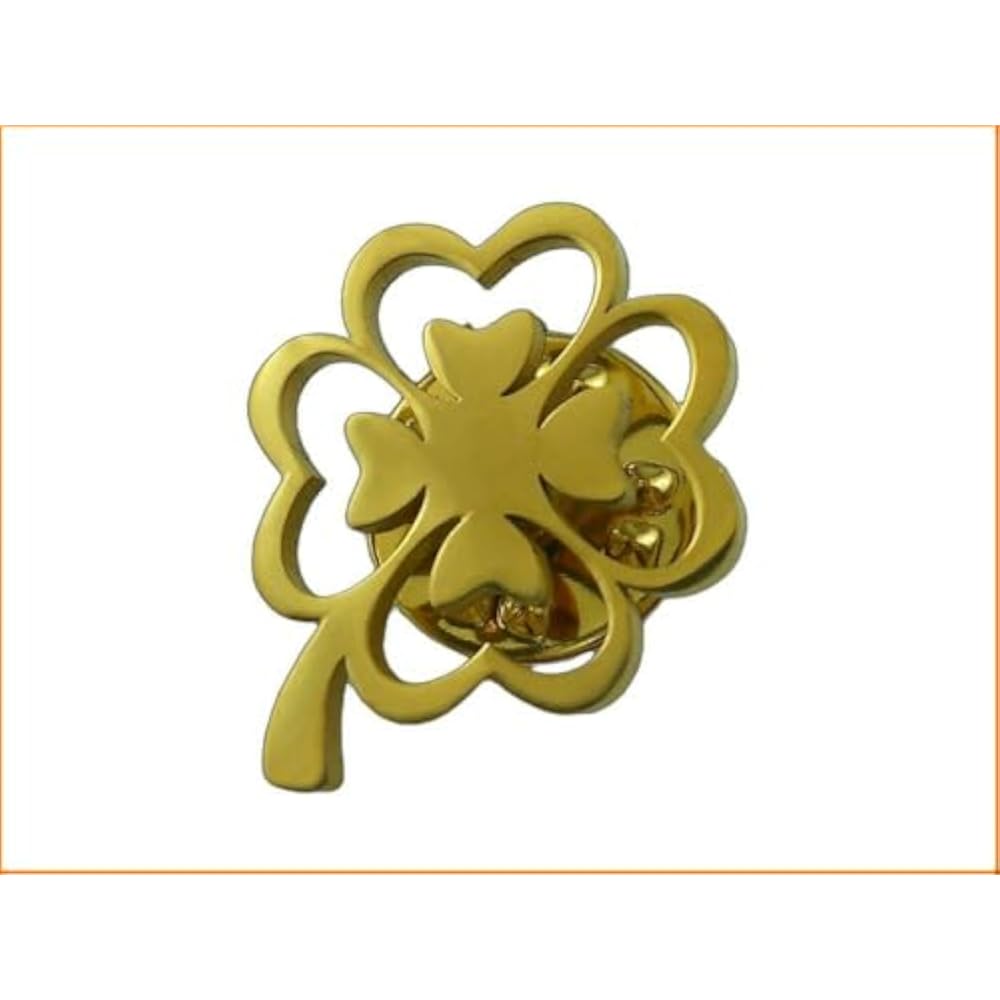 Pin badge pins lapel pin brooch clover four-leaf clover white clover clover clover clover white c...