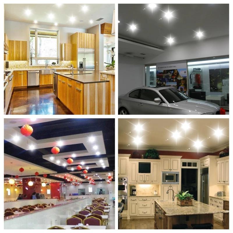 10 stk/parti DC 12V 24V Led Downlight 5W 9W 12W 15W 18W Innfelt taklys 3/4/5 tommer Rundt Panel Down Light Spotlight