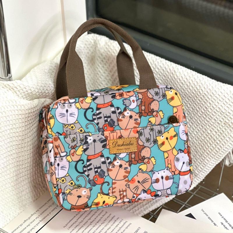 New waterproof, oil-proof and thermal insulation portable lunch box bag, commuter lunch bag, bento bag, mommy bag, student bowl bag.