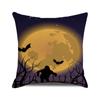 Halloween colorful pumpkin devil Digital printing short plush pillow covers for car sofa office cushion cover home goods