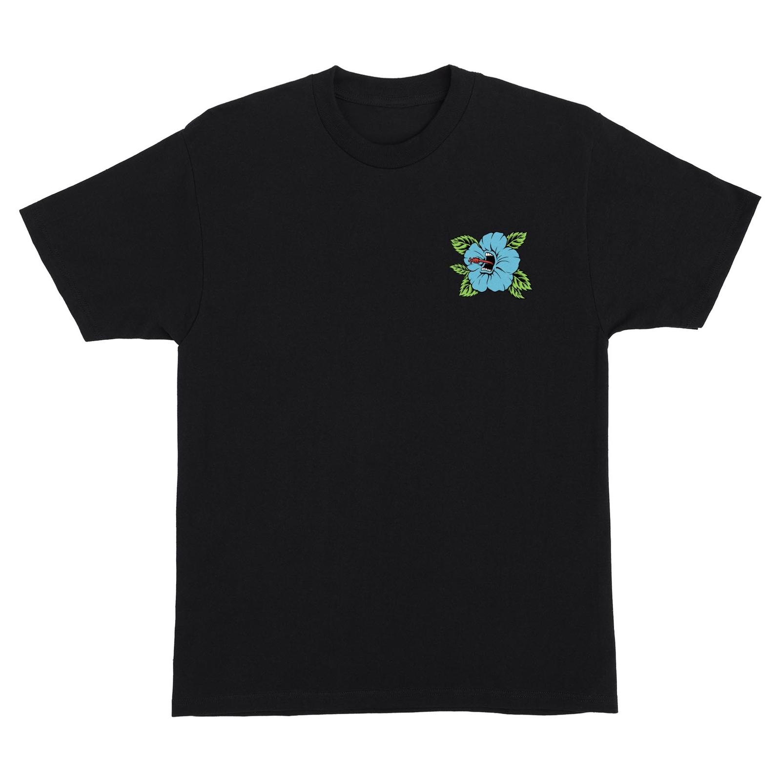 New Santa Cruz Skateboards Shirt Screaming Hibiscus Dot Black XXXL