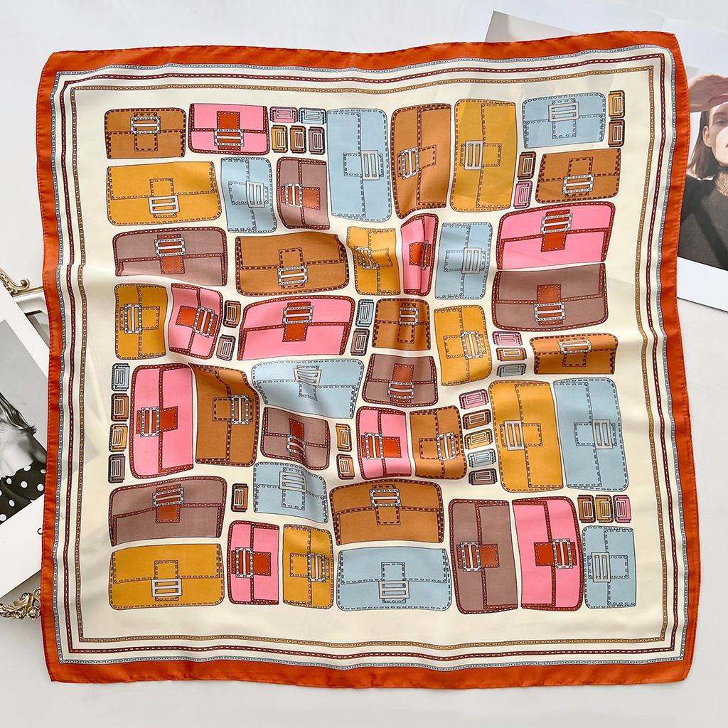 Spring and Summer Graffiti Flowers 71 * 71 Square Scarf Travel Sunscreen Headscarf Practical High-end Scarf for Mother