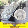 Children's Car Seat Cover with Sunshade Protection and Heat-Insulating Aluminum Film