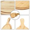 1Pcs Stone Cutting Bamboo Pizza Tray Platter Baking Tray New Wooden Pizza Board  Kitchen Tool