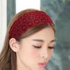 Flower Cloth Make Up Korean Style Hair Wear Women Hair Accessories Lace Headband Wide Side Hairband