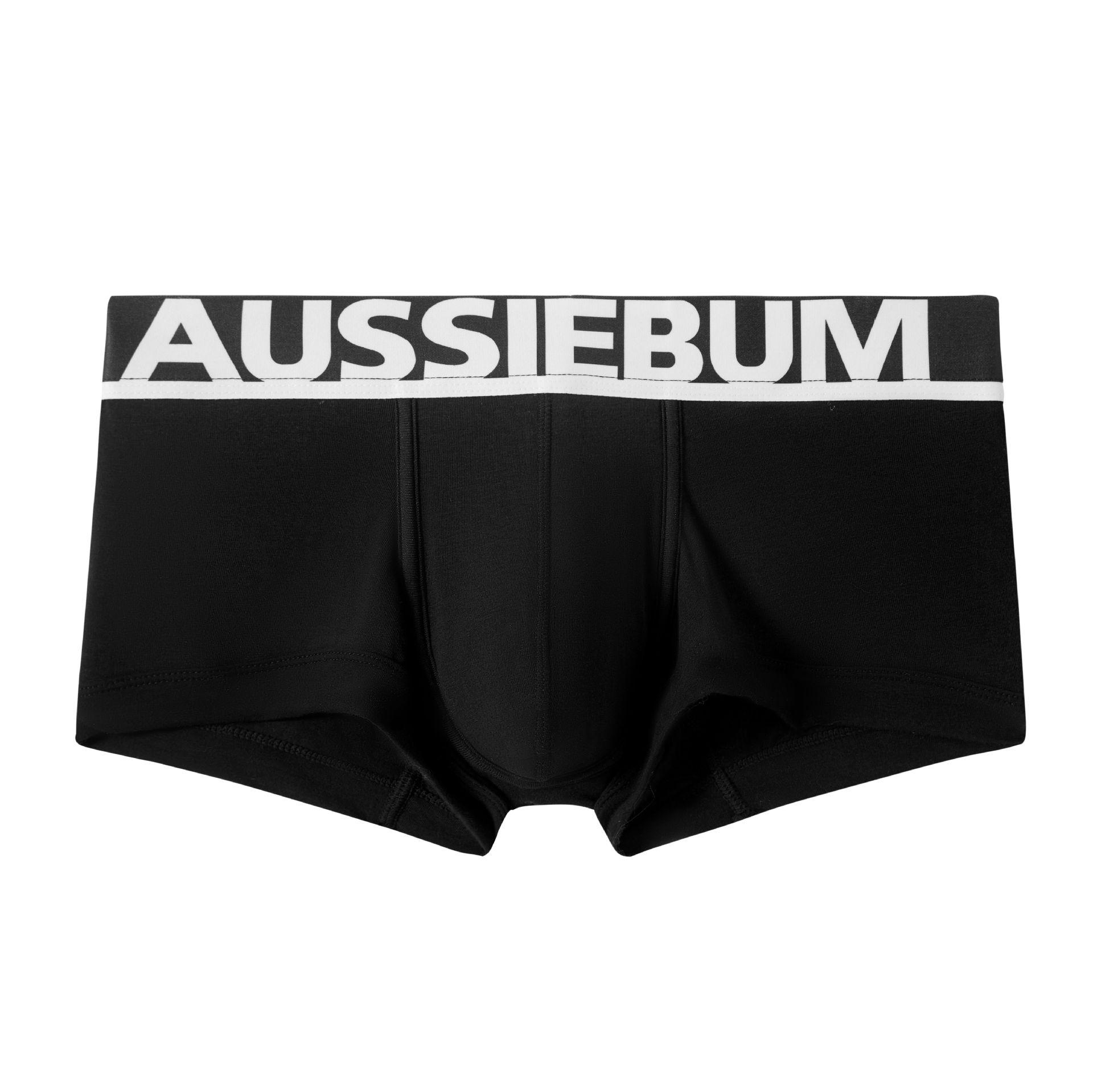 AUSSIEBUM Men s Pure Cotton Low-Waist Boxer Briefs L