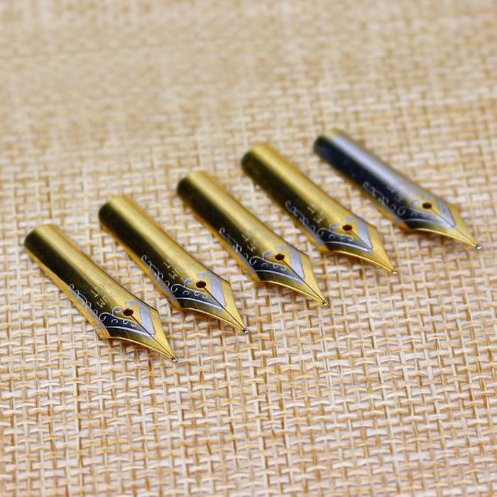 Universal 26mm Straight Nib Fountain Pen - Replaceable Metal Calligraphy Nib Accessory