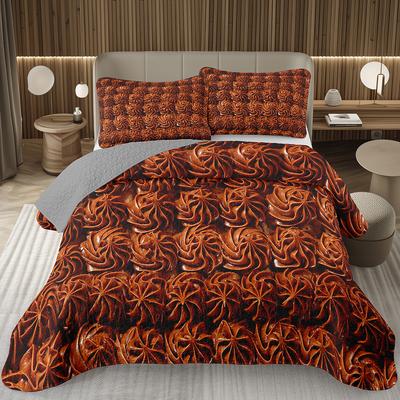 Set Copripiumino Cartoon Cibo Cioccolato Per Ragazze Amante Cibo Dolce Carini Alimenti Set Copriletto Singolo Matrimoniale King Decorazione Camera da Letto