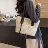 2024 Retro Fashionable Ladies One-Shoulder Tote Bag - Large Capacity with Textured Underarm Design