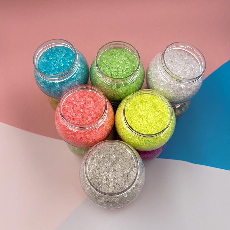 Luminous 3-5mm Sand Stones: Glowing Resin Pebbles for Aquarium, Garden, and Landscaping Decoration.