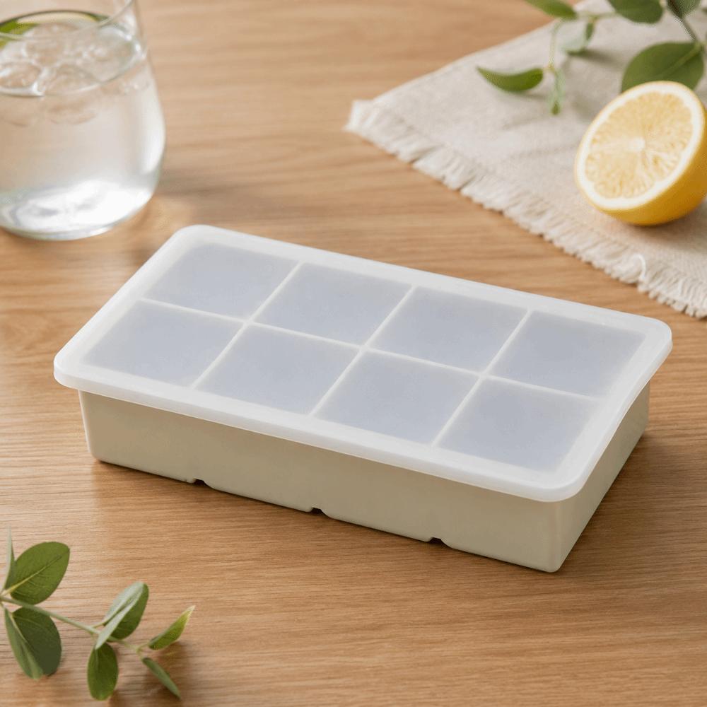 Silicone Ice Cube Maker 6/8 Grids Square Ice Mold Food Grade Large Ice Cube Tray Drinking Tool