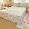 100% Cotton Flat Sheet Pillowcase Floral Style Bed Sheet Set Skin-friendly Bed Linen Adults Kids Flat Bedsheets roupa de cama