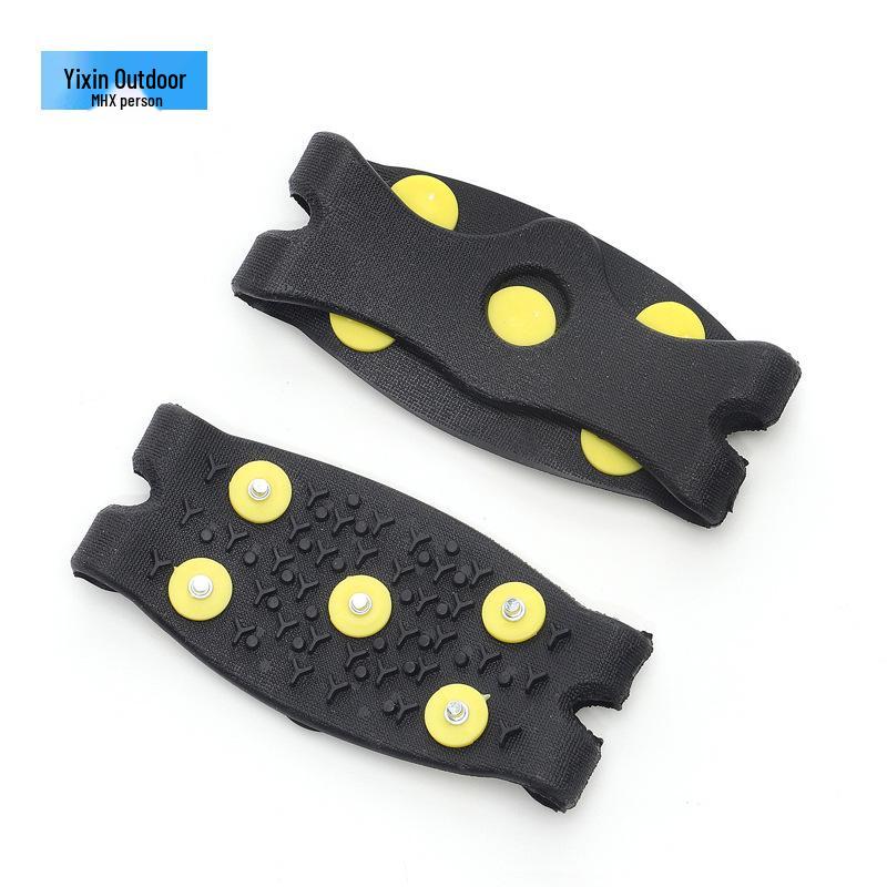 

Дитячі вуличні льодоступи з 5 шипами: Протиковзкі накладки на взуття для ходьби по снігу та льоду з п ятьма шипами.