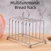Stainless Steel Toast Bread Rack Space Saving Bread Cooling Rack New Bread Holder  Home Kitchen