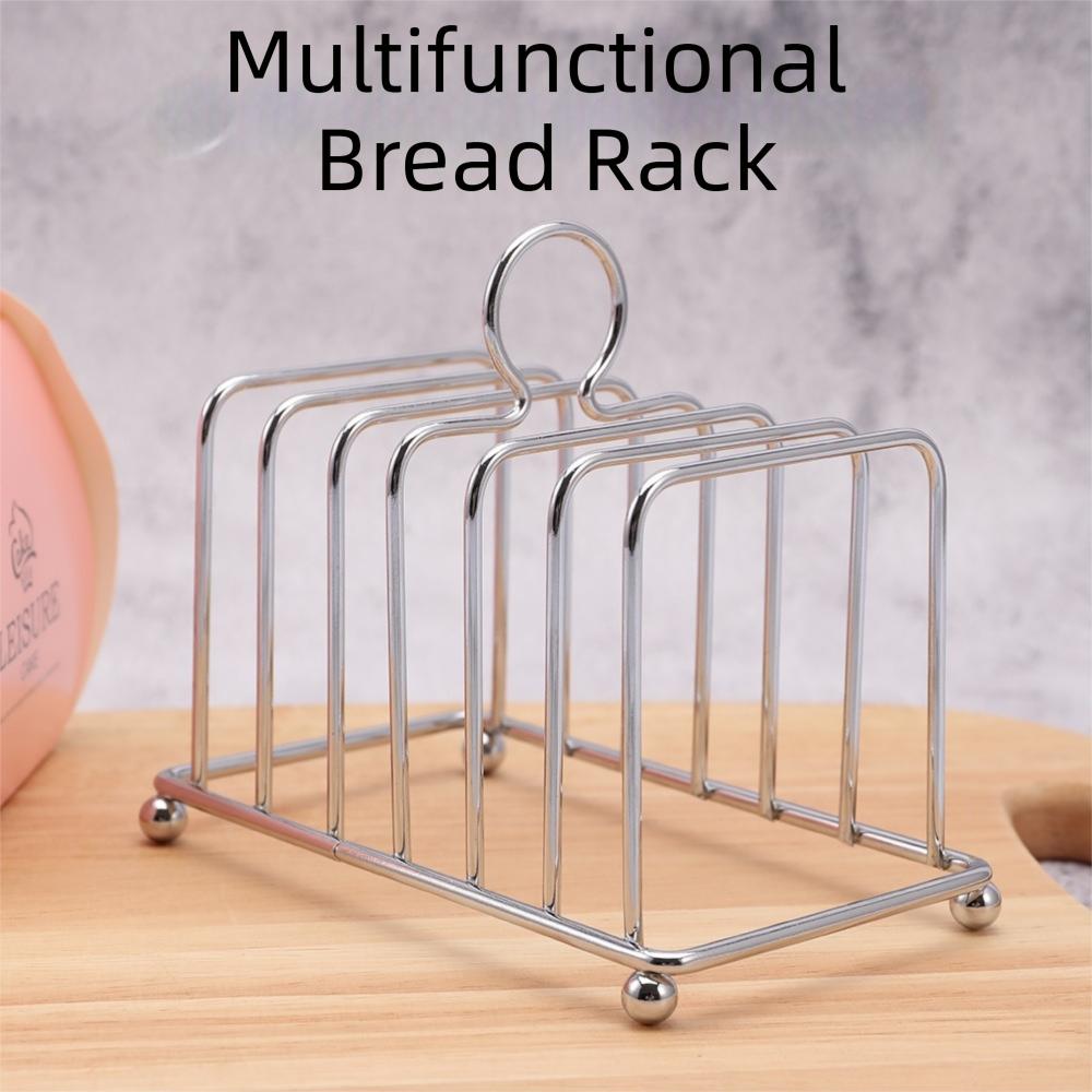 Stainless Steel Toast Bread Rack Space Saving Bread Cooling Rack New Bread Holder  Home Kitchen