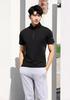 Men's Quick-Dry Half-Zip Fitness T-shirt - Summer Short Sleeve Running Top