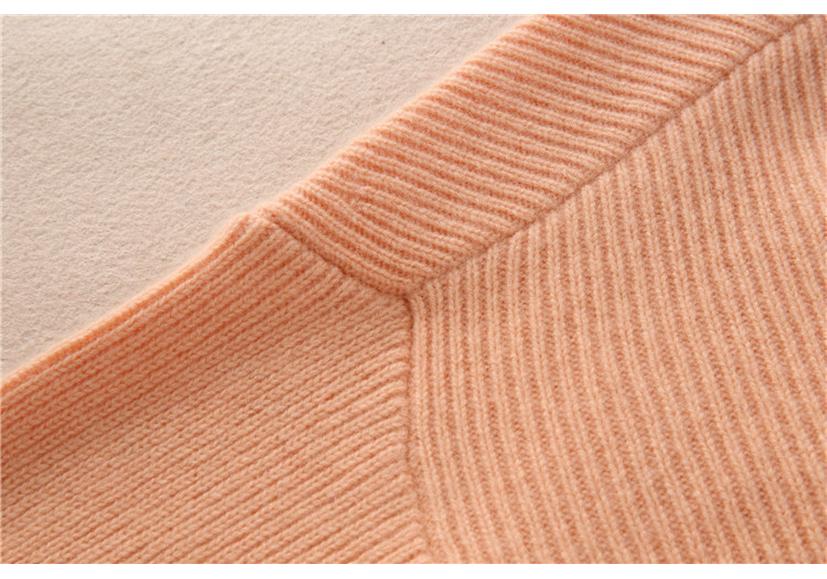 Ordos Cashmere Women's Stand-up Collar Garter Stitch Base Layer (Thickened Version)