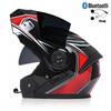 Full Face Motorcycle Helmet With Dual Visors Flip-Up Design All Season Riding Gear Scooter Electric Bike