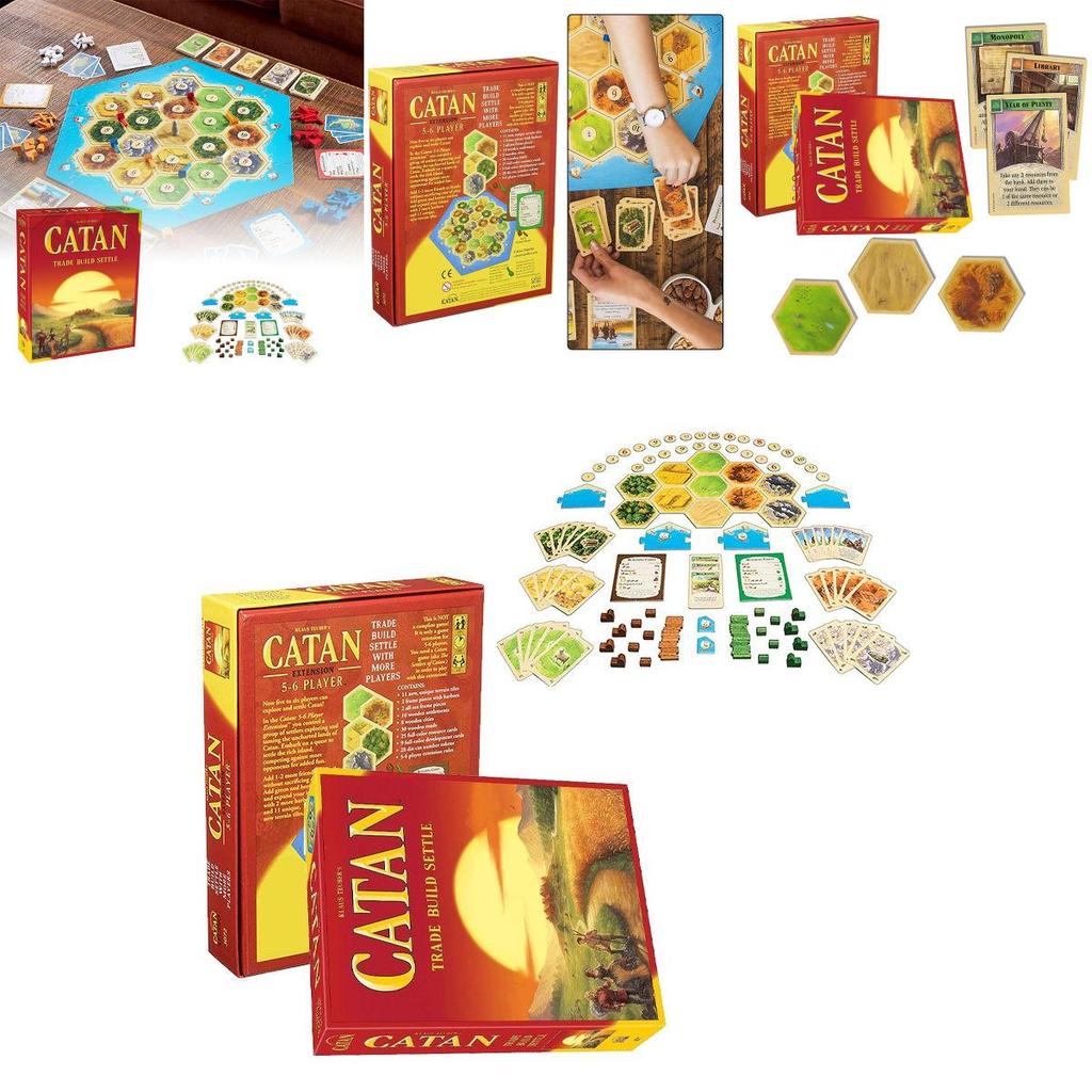 Desktop Game Board Catan Island 35 Player Expansion Table Card Gathering Family