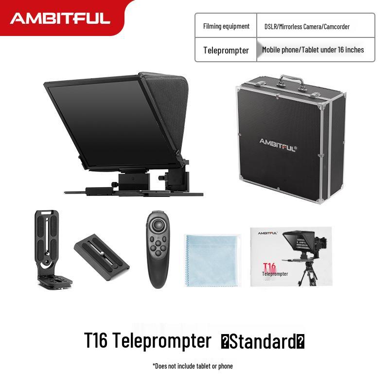 Zhi Jie T14 Portable Folding Teleprompter for DSLR, Smartphone, and Tablet