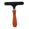Pet Grooming Rake for Dogs Cats Professional Manual Wooden Handle Effective Tool
