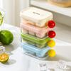 6 Compartments Ice Cube Maker, Ice Cube Mold with Sealed Flip Cover, Easy Demolding Food Grade Stackable Design Ice Tray