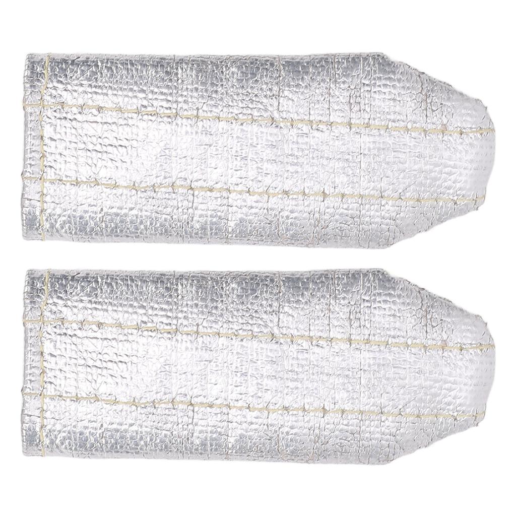 2Pcs TIG Welding Finger Heat Shield Pocket Size Aluminum Foil Unisex Welders Glove Insulation