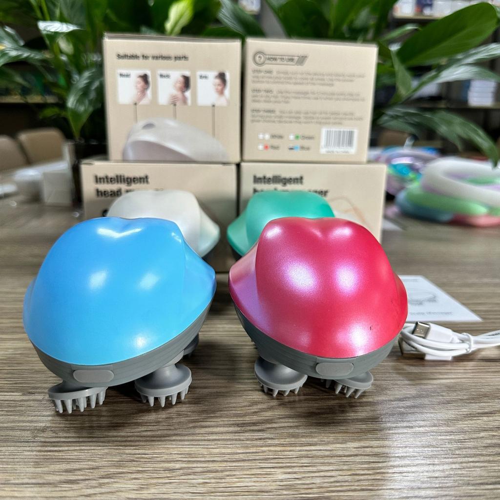 Head Massager Electric Head Massager Smart Scalp Massage Charging Multifunctional Octopus Cat Pet