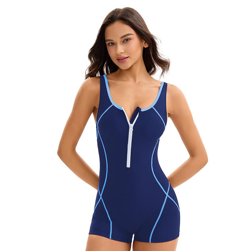 Women's One-Piece Swimsuit Conservative Sexy Backless Diving Suit Sports Swimming Suit