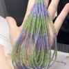 Tanzanite & Tsavorite Beaded Necklace DIY Gemstone Bracelet Clavicle Chain Loose Beads