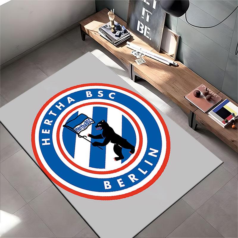 Hertha BSC Berlin Logo Carpet Suitable As a Non-slip Mat for the Living Room or Bedroom Sofa