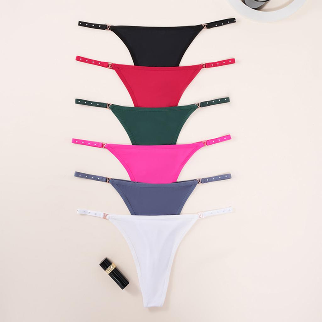 Ladies' Breathable Thin Strap Thong Underwear