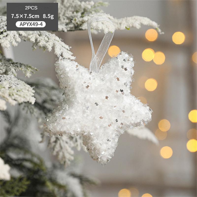 Christmas Pendants Christmas Tree Gifts Christmas Gift Christmas Decorations White Foam Pendant Home Decoration Gift Box Pendant