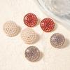 Exquisite and Trendy Fashion, Full of Diamonds, Simple Geometric Round Alloy Studs, Versatile Daily Temperament Women's Accessories